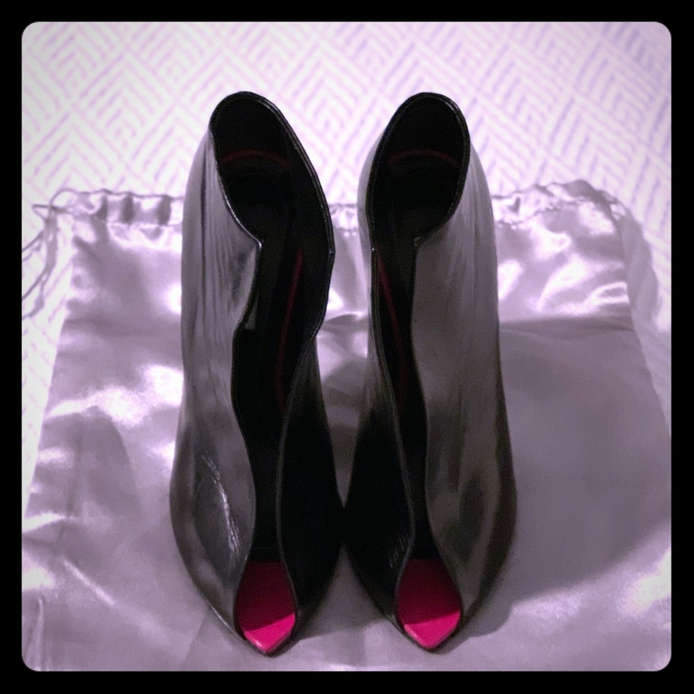 Balenciaga All Time Open Toe Ankle Boots.